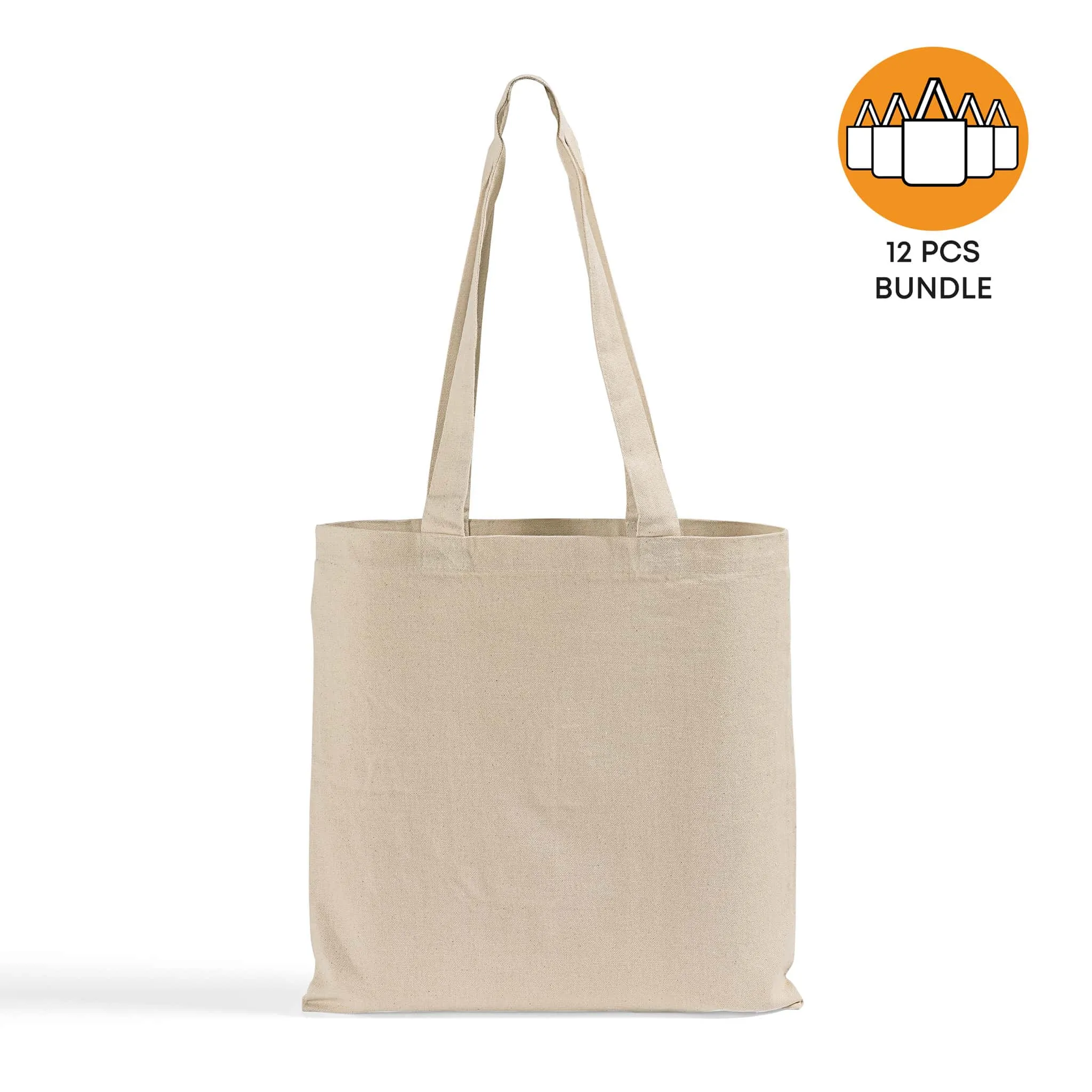 12 ct Eco-Friendly Canvas Convention Tote Bags - By Dozen