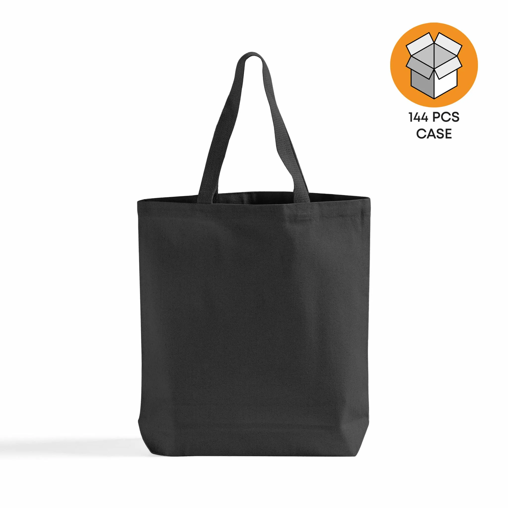 144 ct High Quality Promotional Canvas Tote Bags w/Gusset - By Case