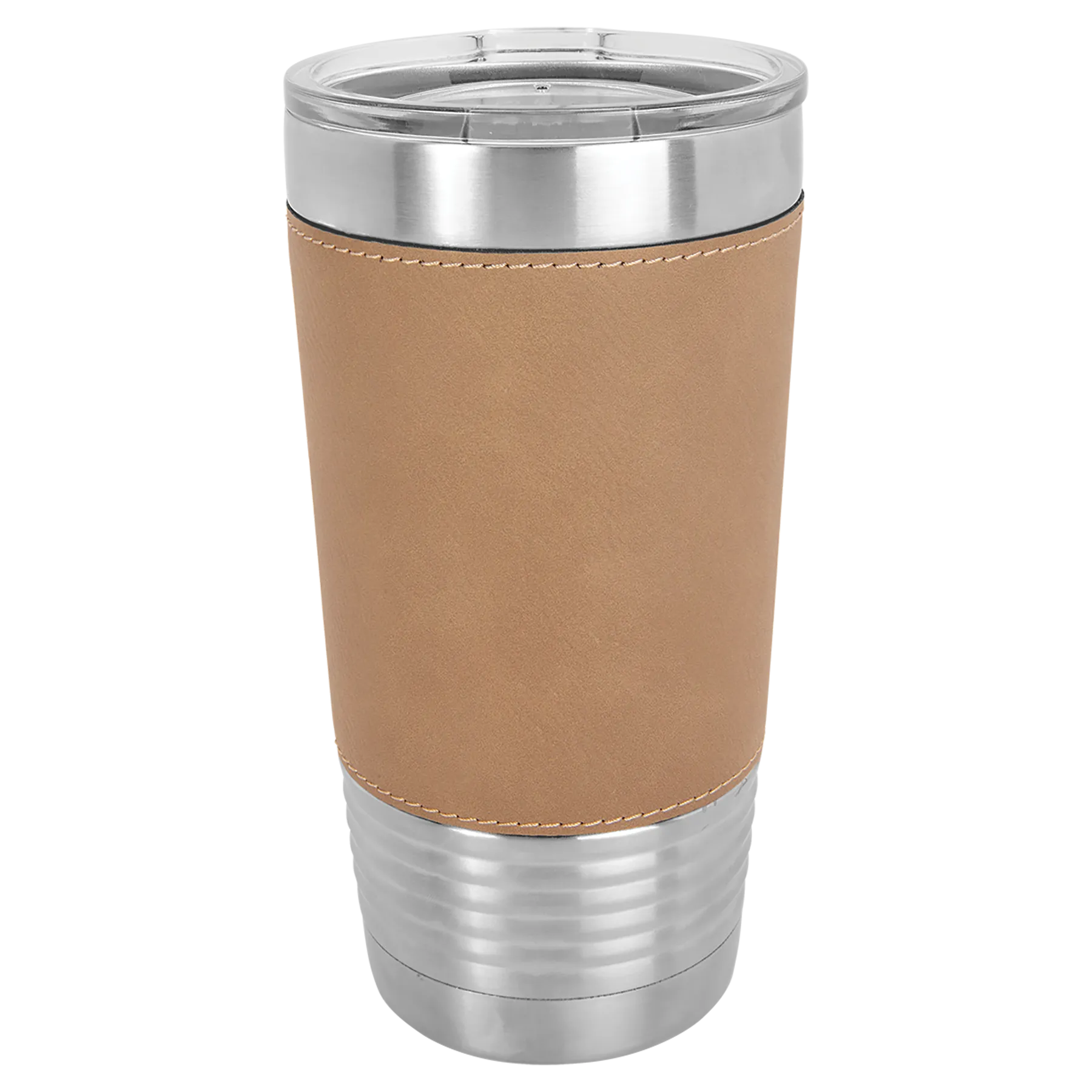 20oz Leatherette Tumbler with Clear Lid