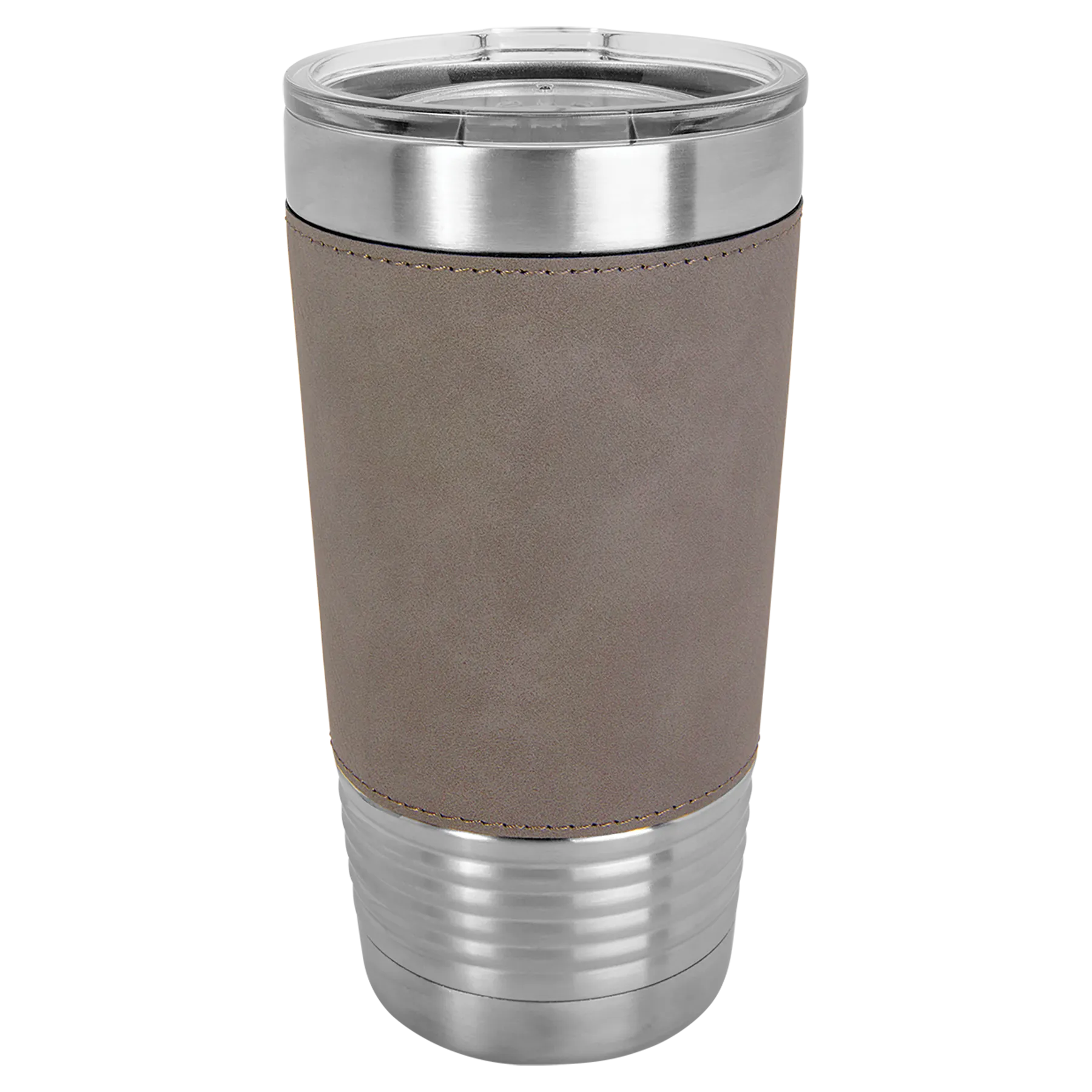 20oz Leatherette Tumbler with Clear Lid