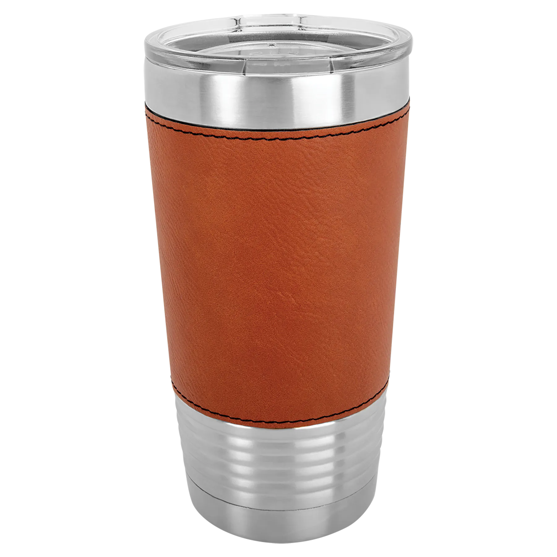 20oz Leatherette Tumbler with Clear Lid