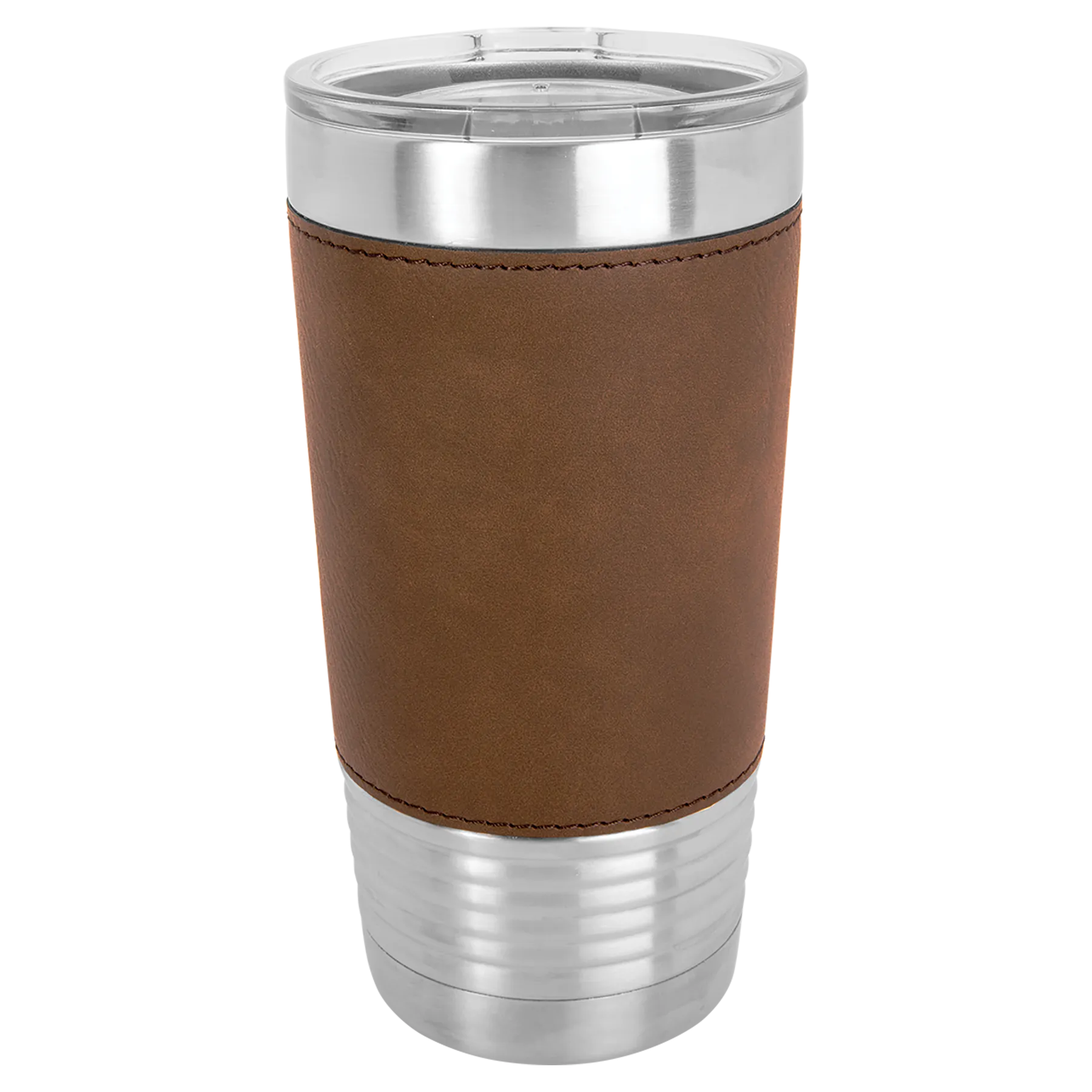 20oz Leatherette Tumbler with Clear Lid