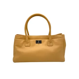 2.55 Beige Tote Bag in Calfskin, Silver hardware