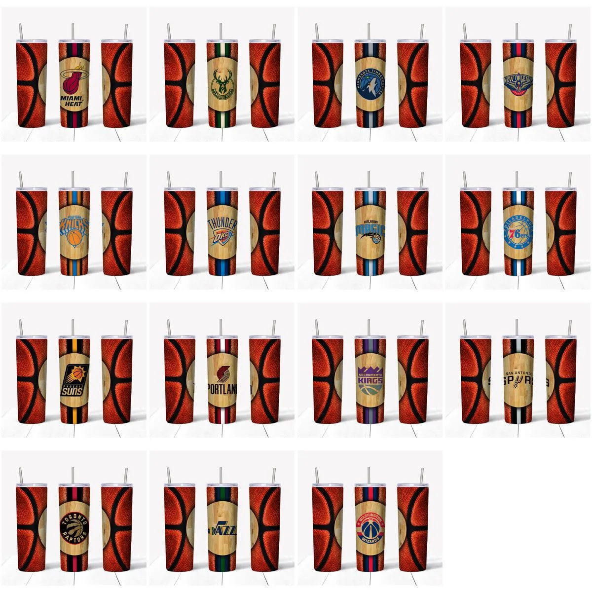 31 Basketball Teams Tumbler Wrap Designs Bundle JPG