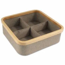 4 Cell Bamboo Dividing Organizer