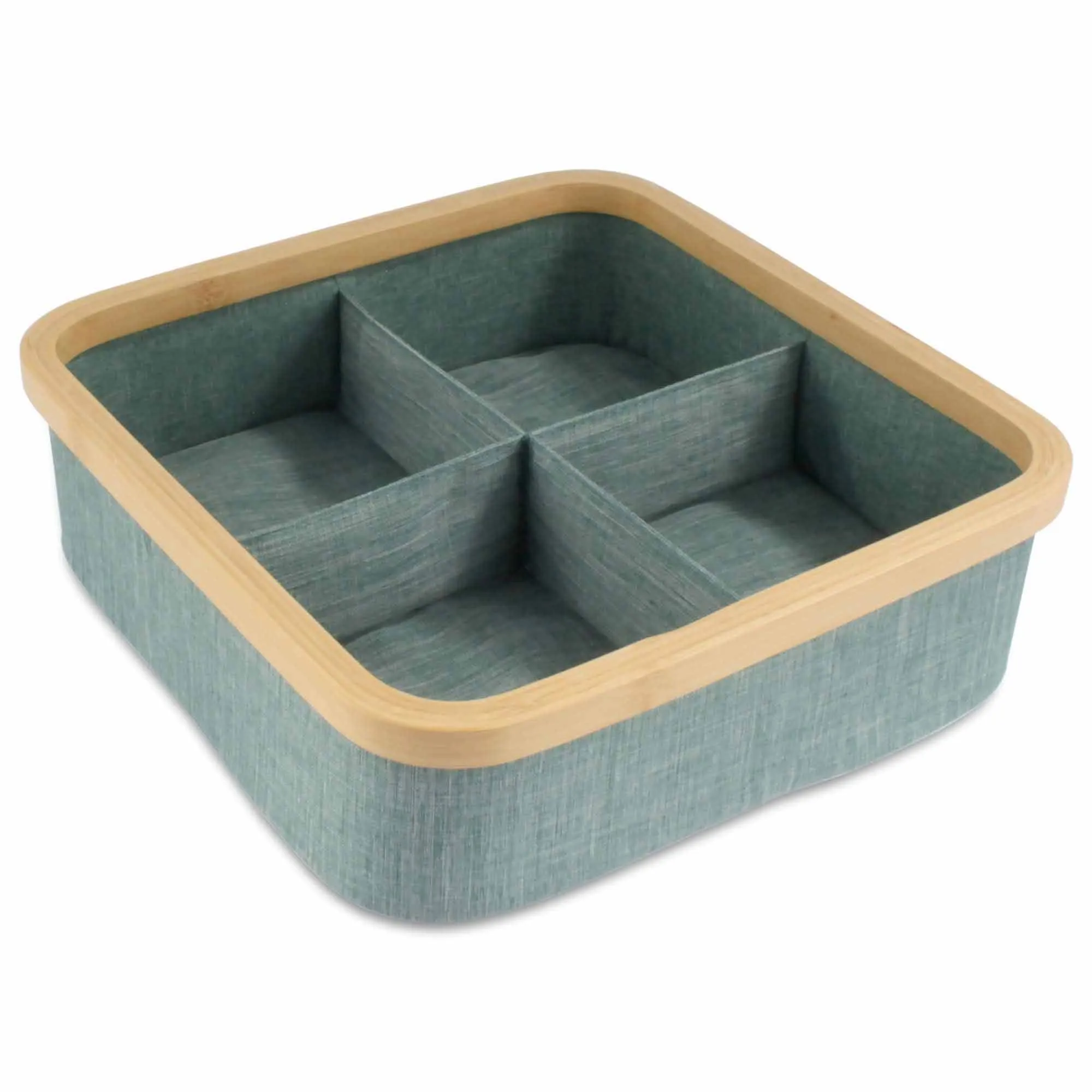 4 Cell Bamboo Dividing Organizer