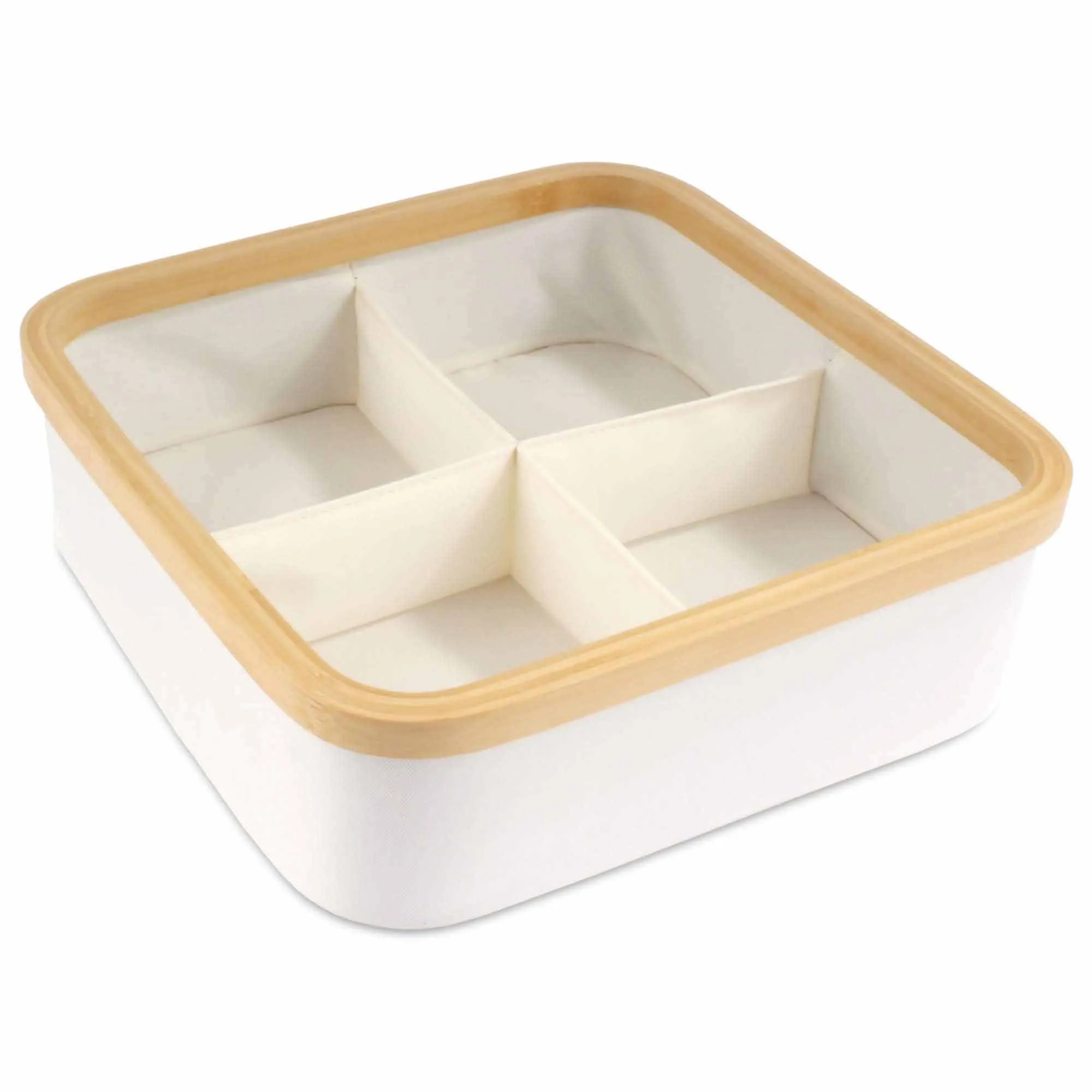 4 Cell Bamboo Dividing Organizer