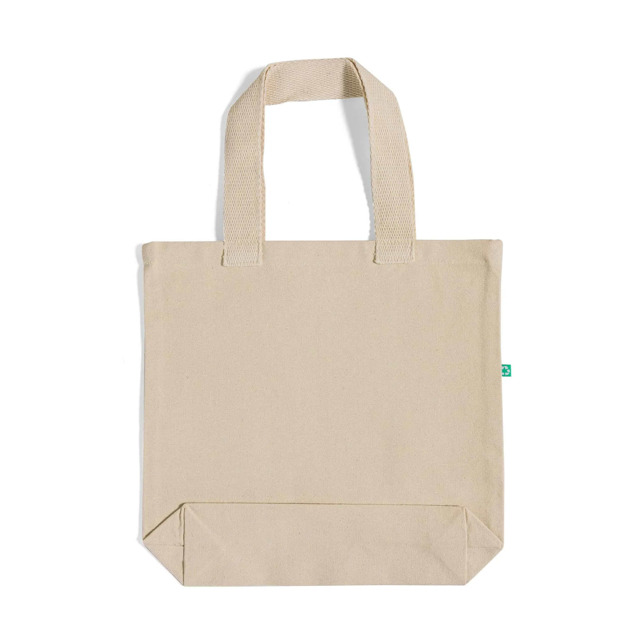 6 ct Recycled Canvas Tote Bag With Bottom Gusset - By Bundle