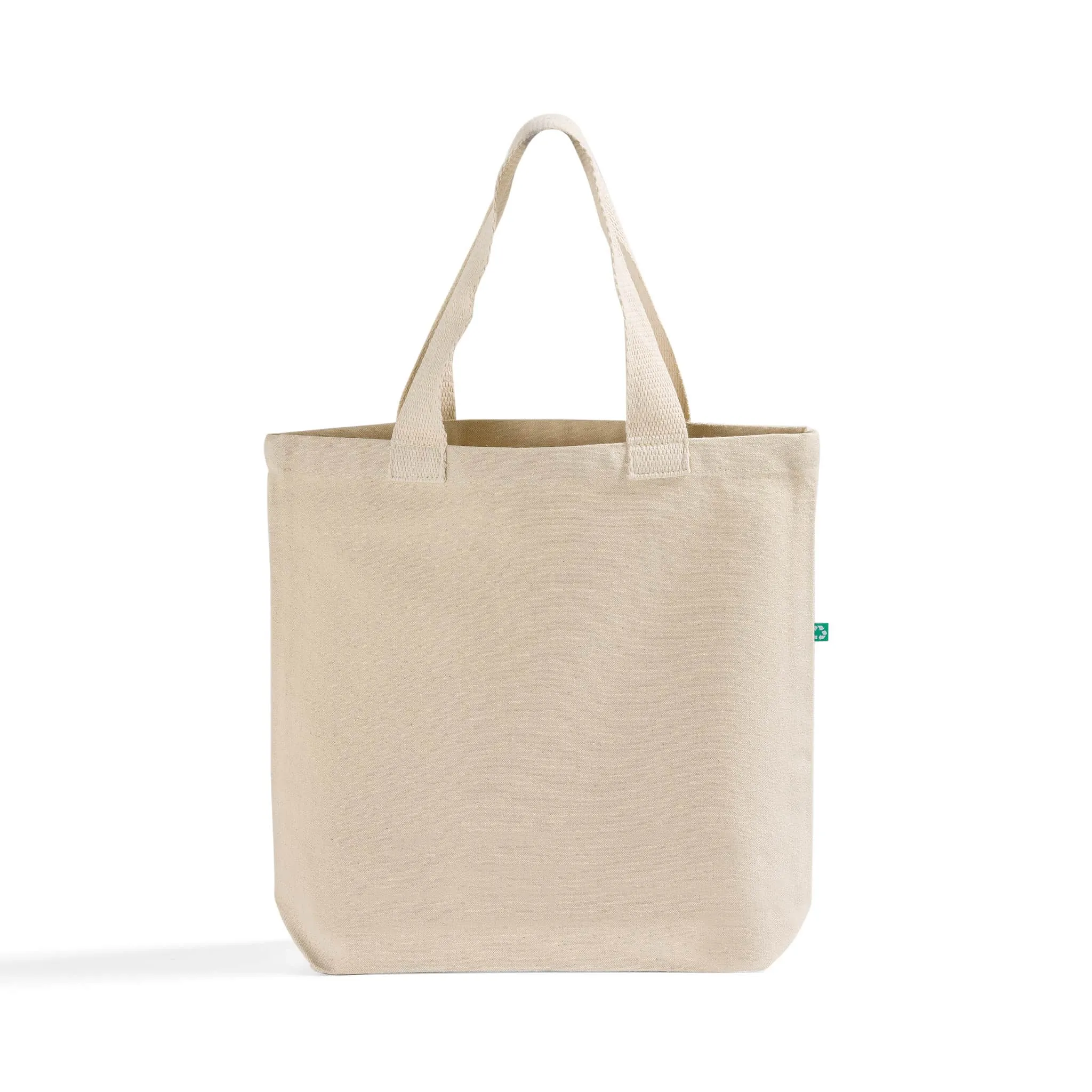 6 ct Recycled Canvas Tote Bag With Bottom Gusset - By Bundle