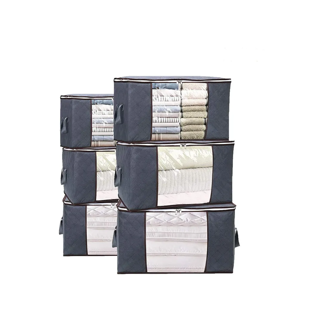 6 Large Storage Bag Organizers