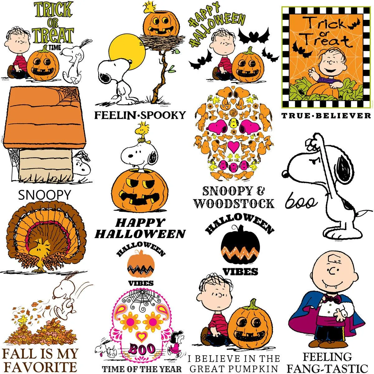 70 Halloween Thanksgiving Cartoon Dog Designs Bundle PNG