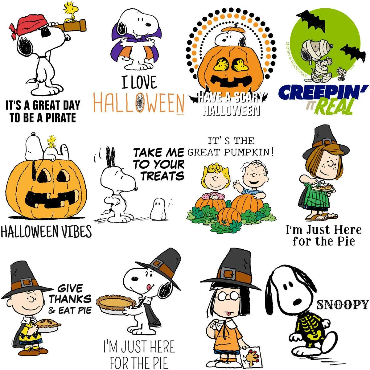 70 Halloween Thanksgiving Cartoon Dog Designs Bundle PNG