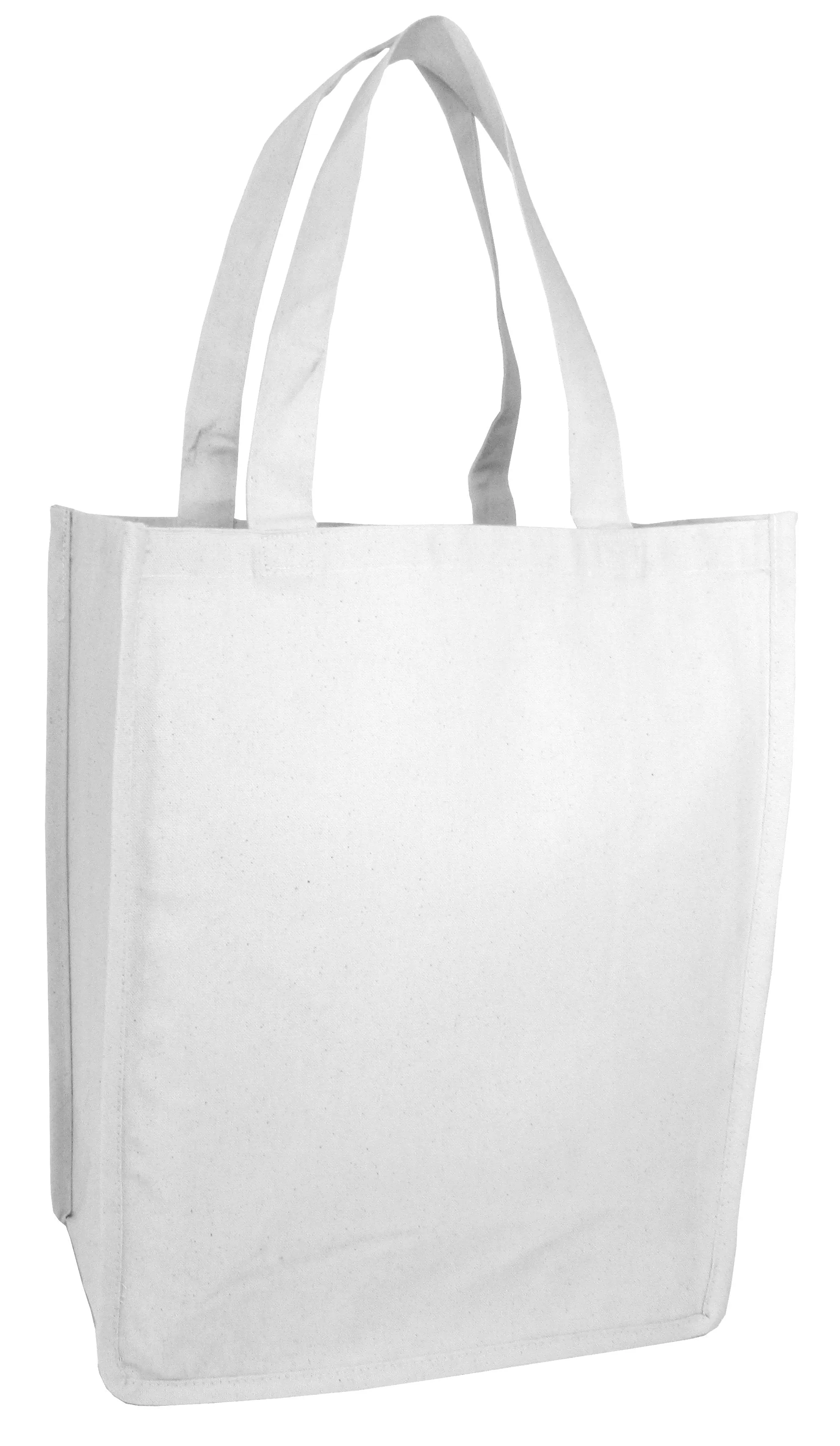 72 ct Jumbo Size Heavy Canvas Wide Shopper Tote Bag - By Case