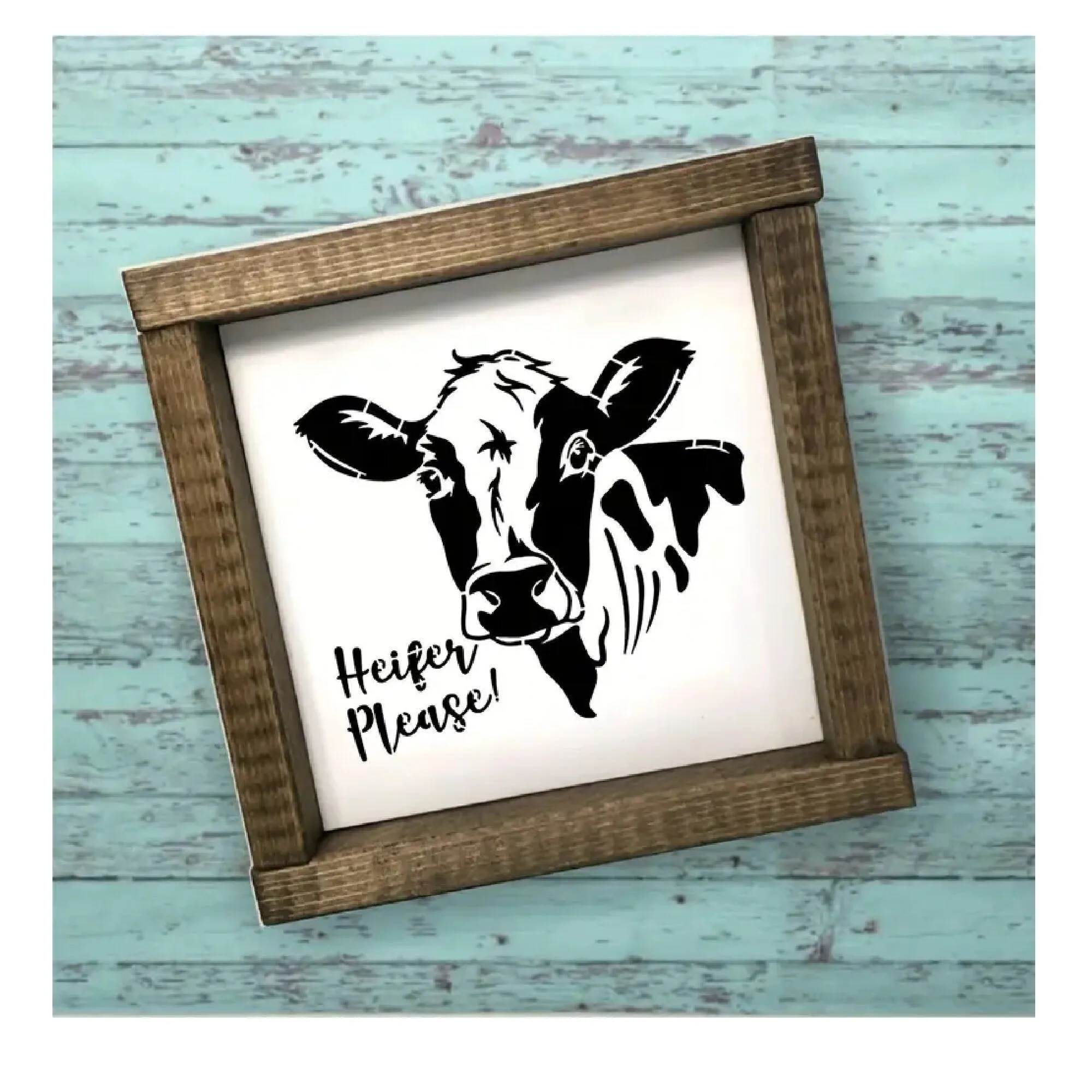 9 Piece Farm Stencils | Create Unique DIY Decorations With Designs