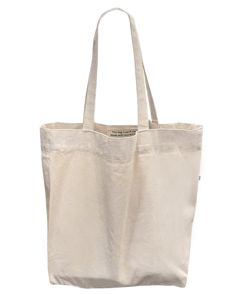 96 ct Eco Friendly Recycled Cotton Canvas Tote Bag w/Full Gusset - By Case