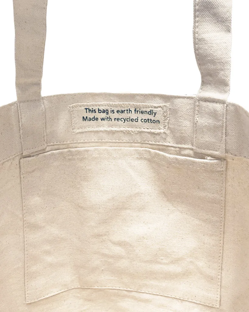 96 ct Eco Friendly Recycled Cotton Canvas Tote Bag w/Full Gusset - By Case