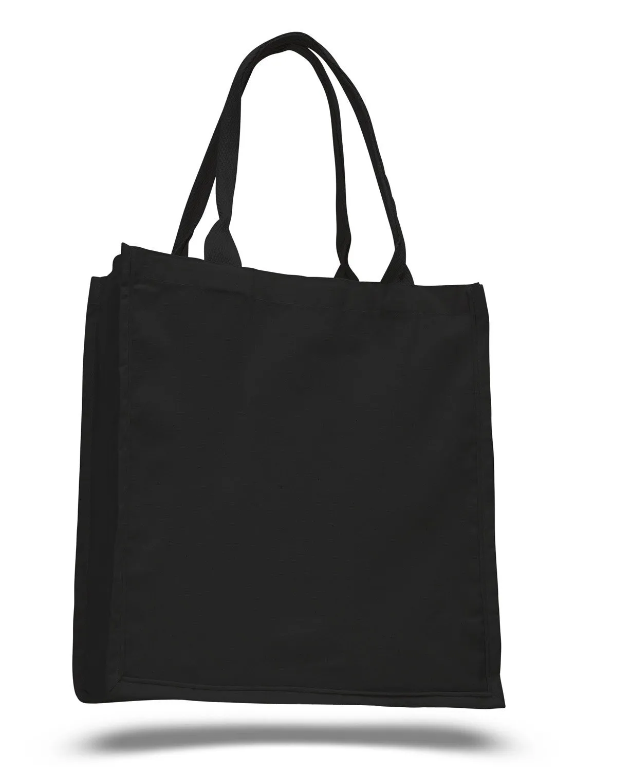 96 ct Fancy 100% Cotton  Shopper Tote Bags Wholesale - By Case