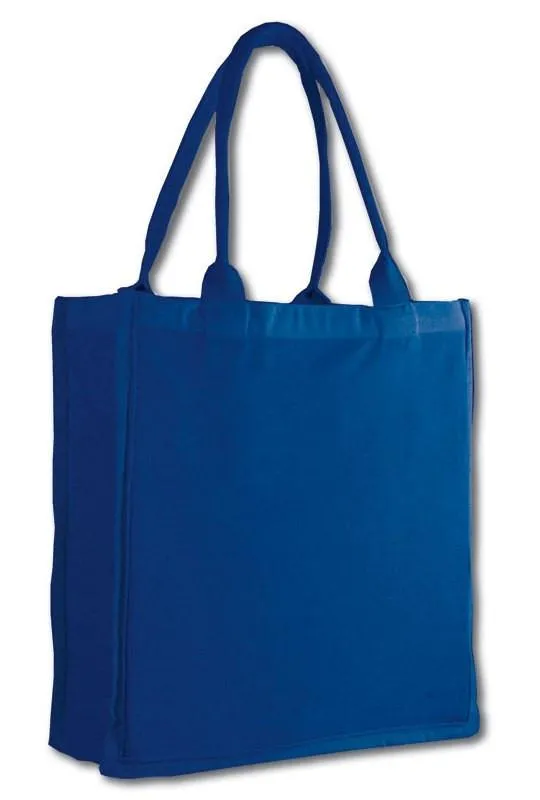 96 ct Fancy 100% Cotton  Shopper Tote Bags Wholesale - By Case