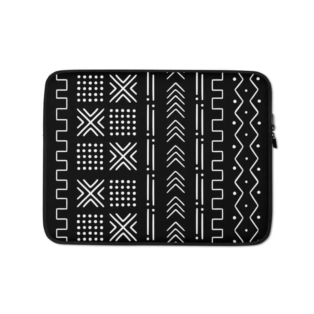 African Mud Cloth Laptop Case