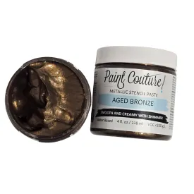 Aged Bronze Metallic Stencil Paste