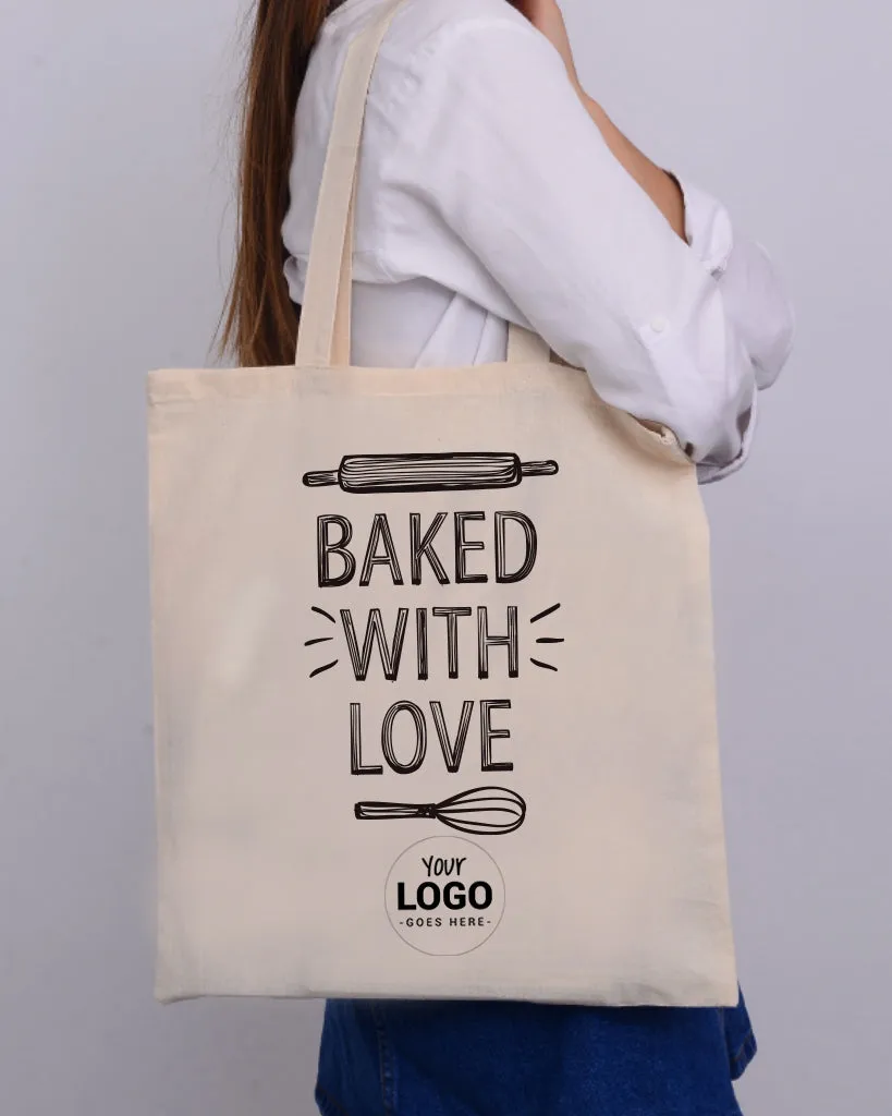 Baked With Love Design - Bakery Tote Bags