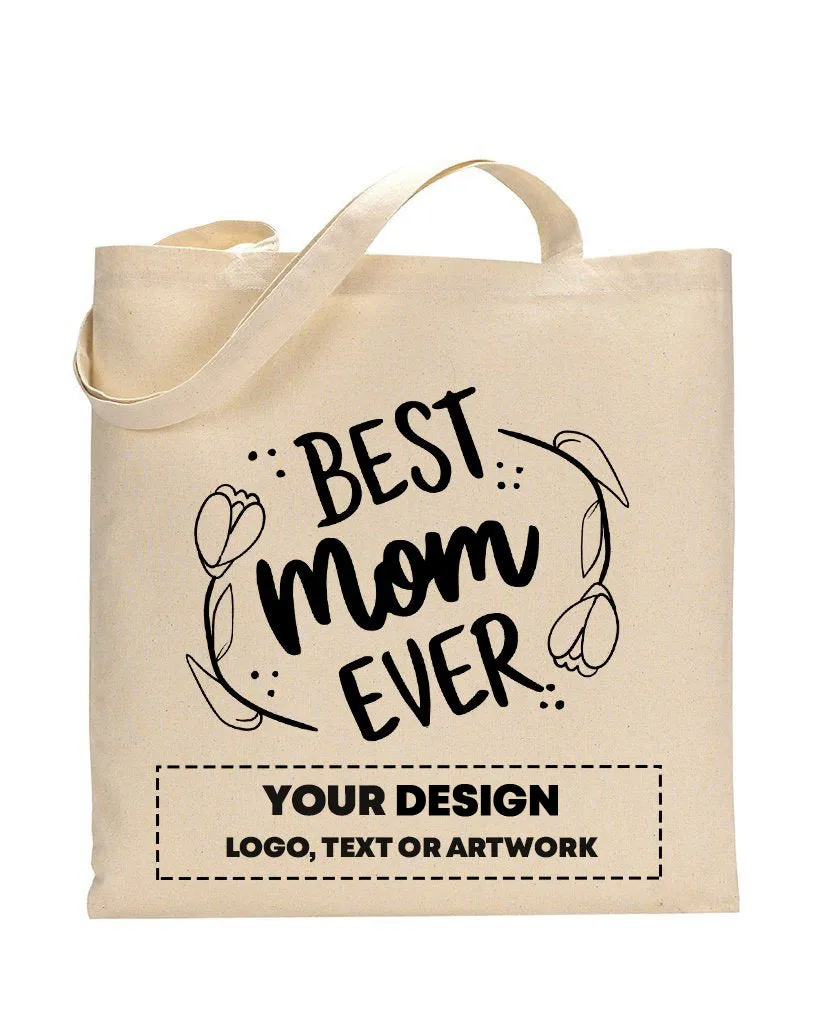 Best Mom Ever Customizable Tote Bag - Mother's Tote Bags