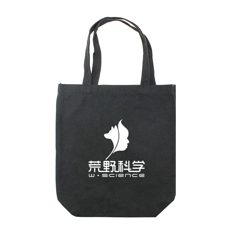 Black Canvas Tote Bag 32*38*10cm