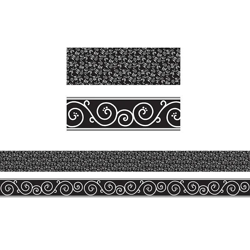 BLACK DECOR DOUBLE SIDED BORDER