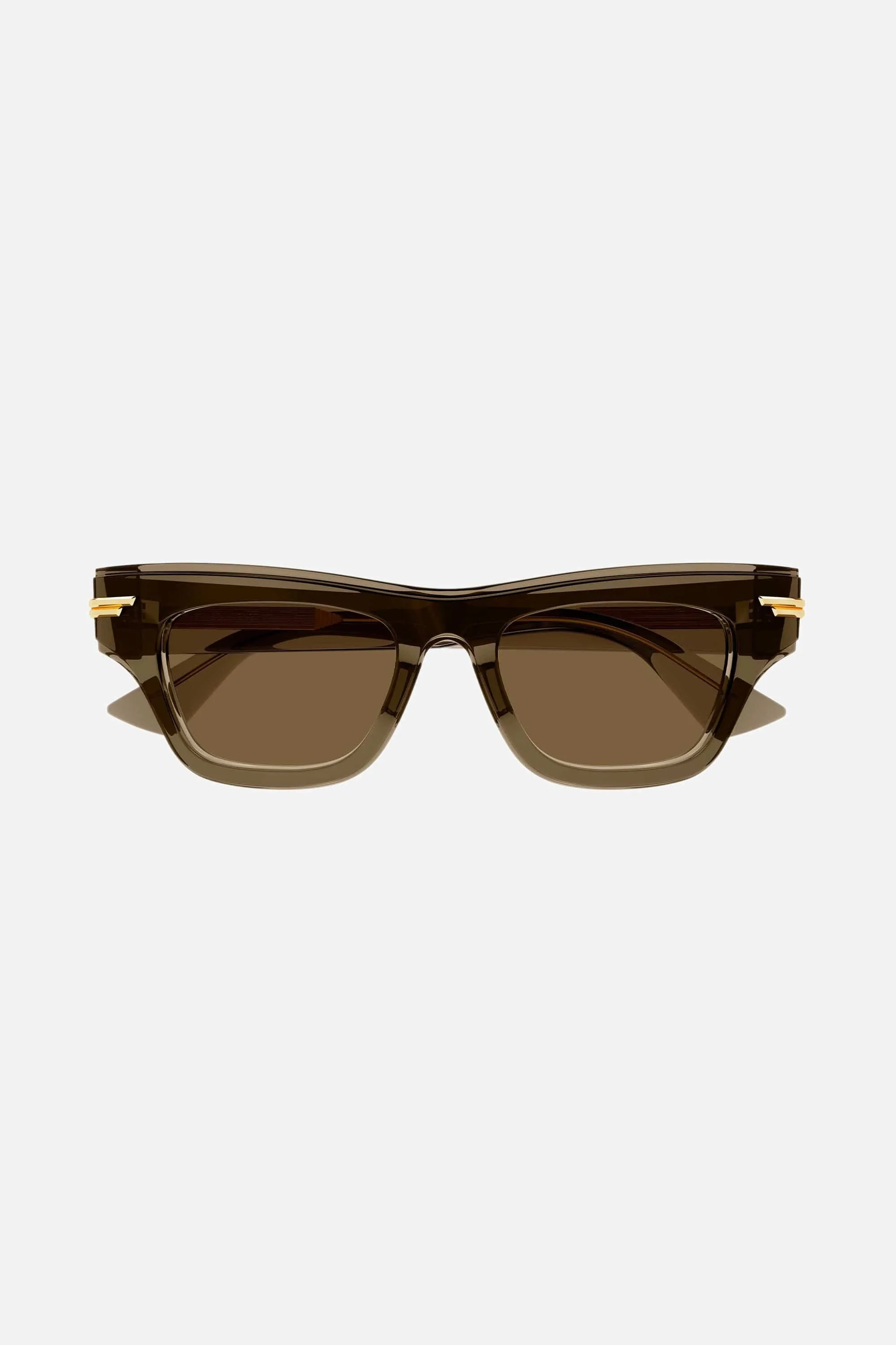 Bottega Veneta bold brown cat-eye sunglasses