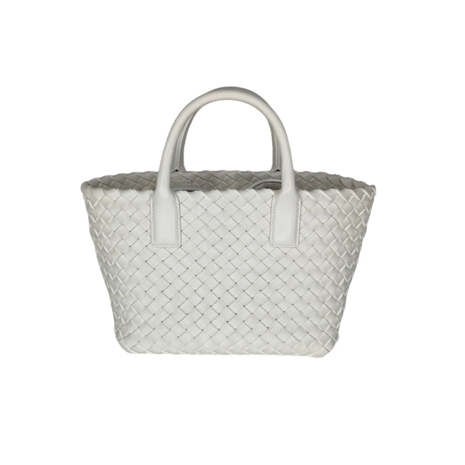 Bottega Veneta Intrecciato Mini Cabat Lambskin Tote