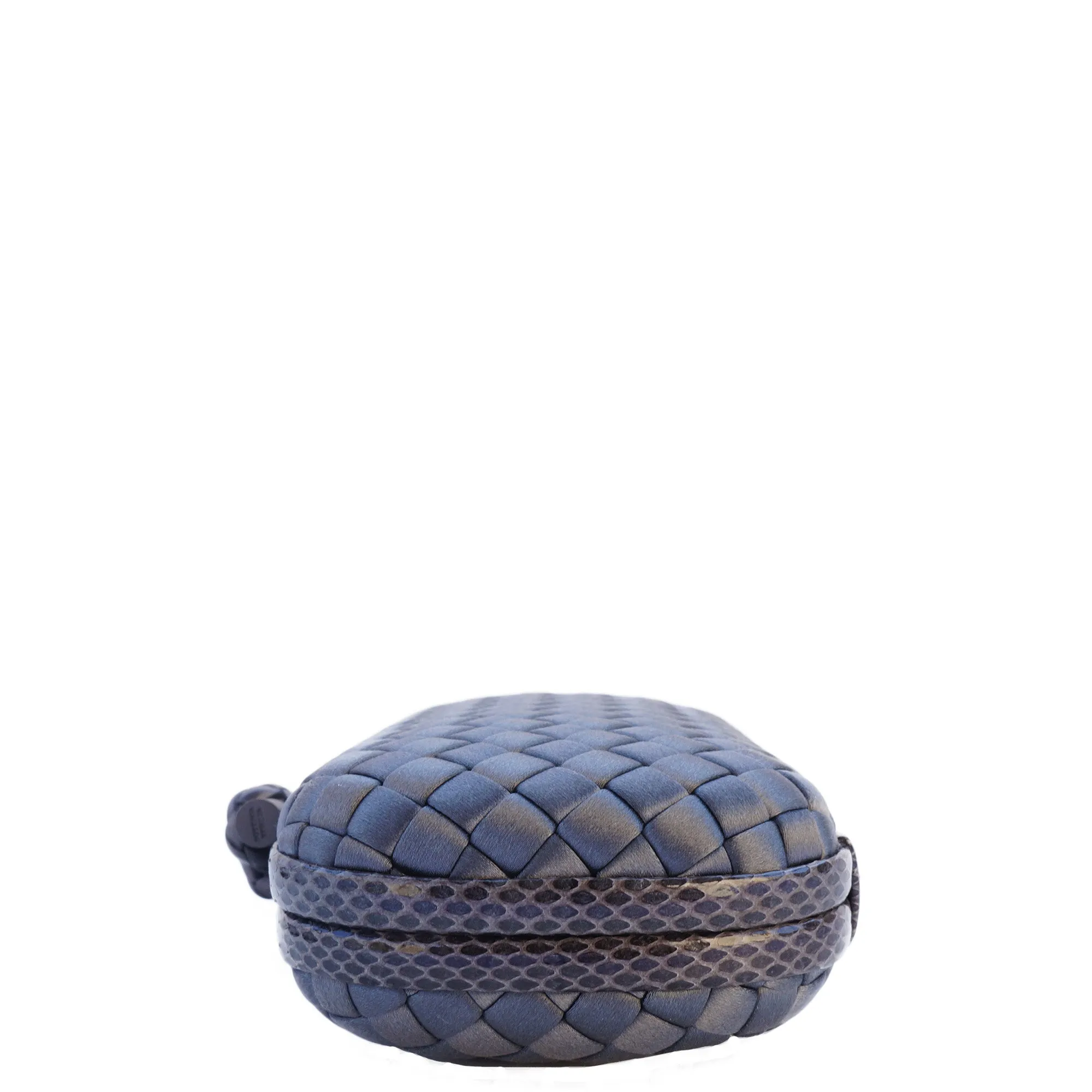 BOTTEGA VENETA INTRECCIATO SATIN KNOT CLUTCH