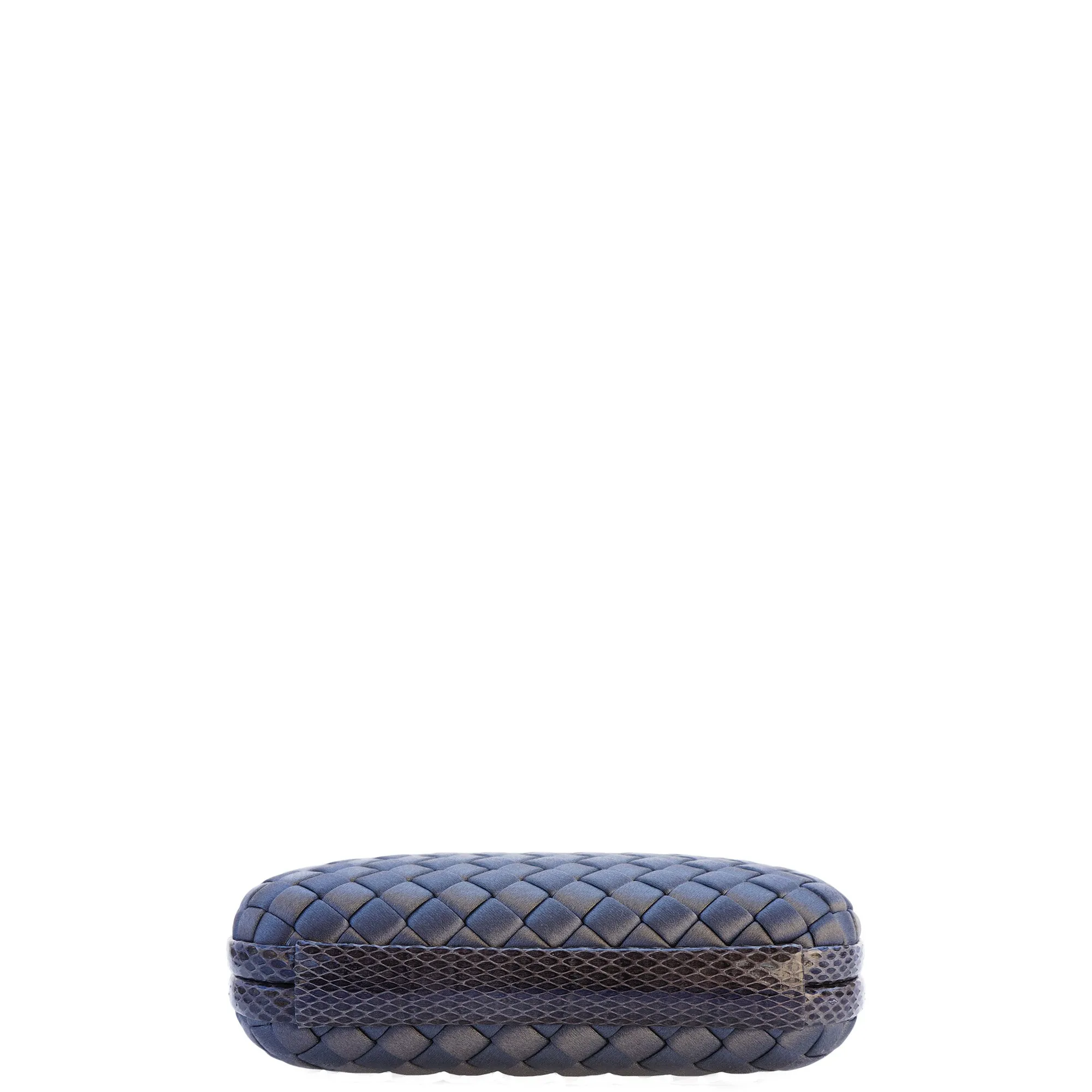 BOTTEGA VENETA INTRECCIATO SATIN KNOT CLUTCH