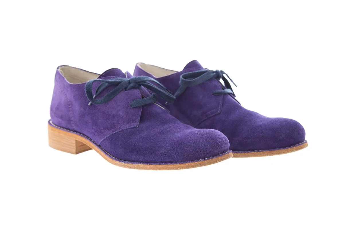 Bottega Veneta Purple Suede Oxford SZ 36.5