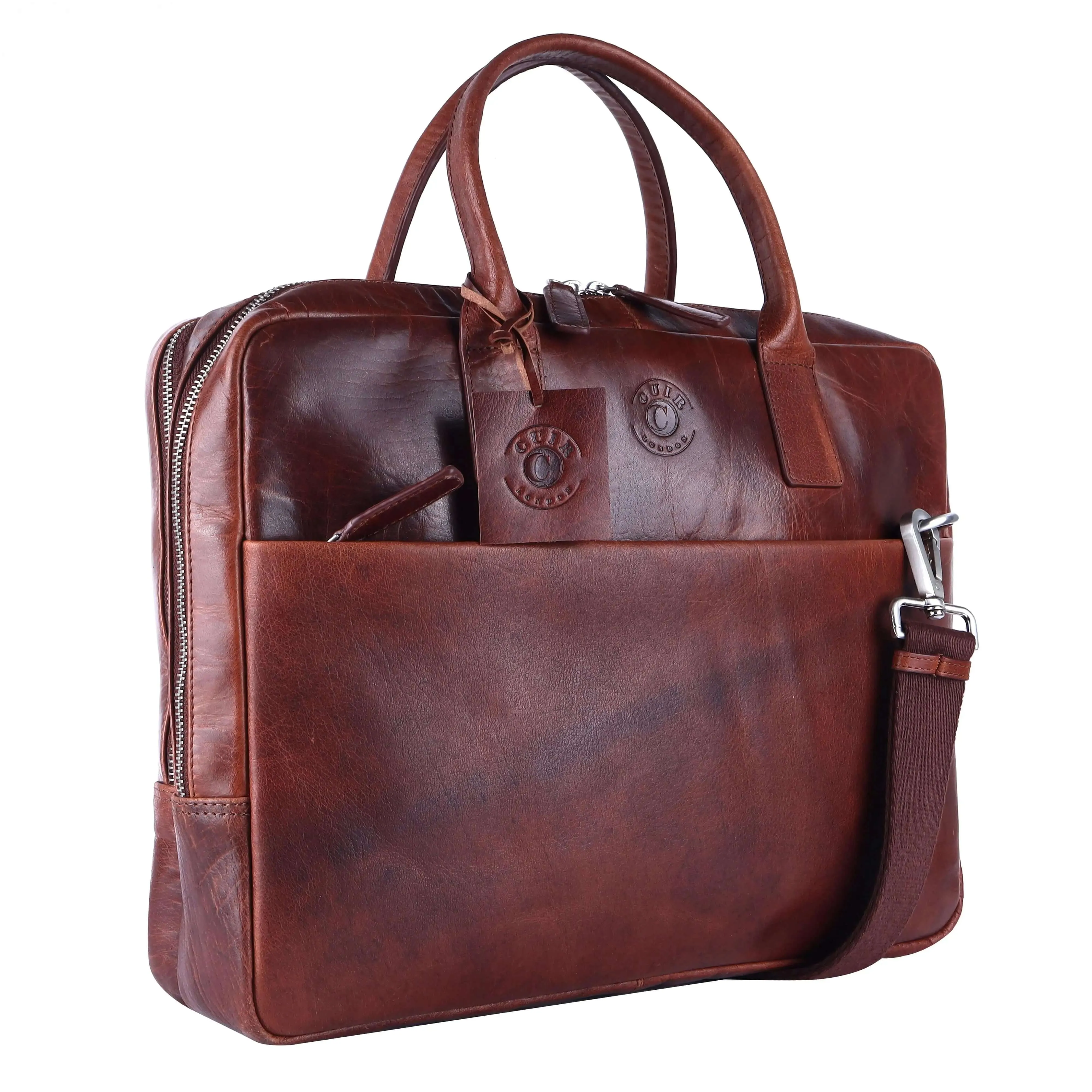 Brown Leather Laptop Bag