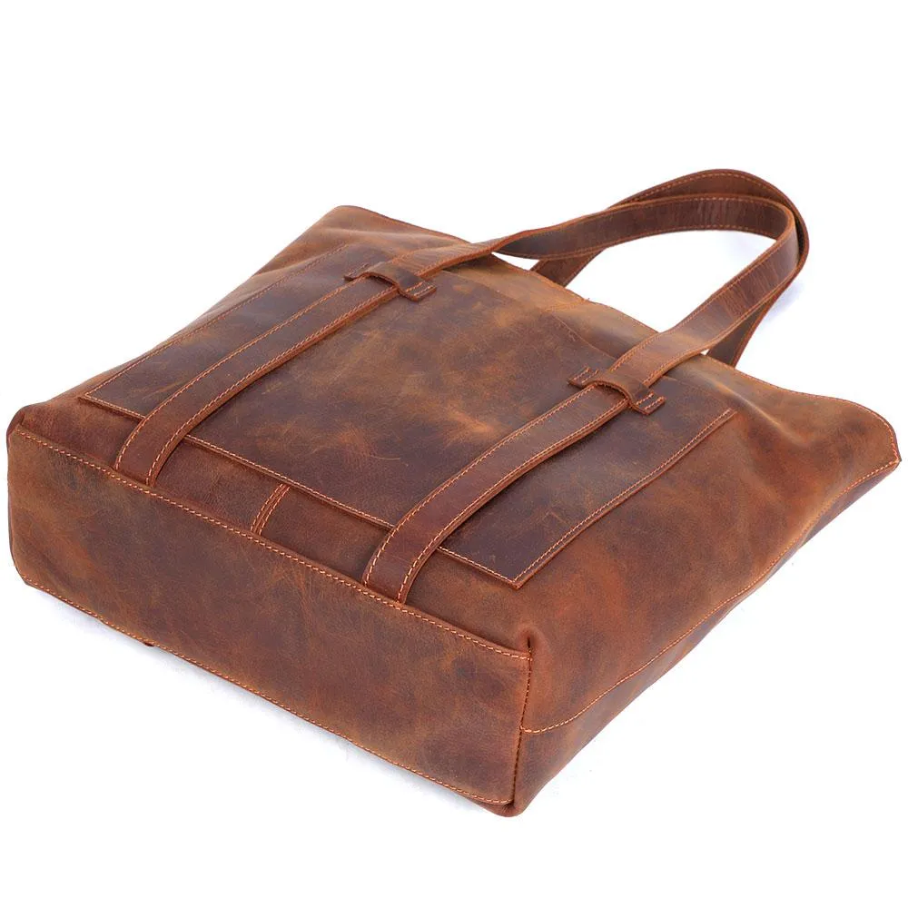 Brown Leather Tote Bag