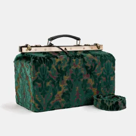 Burnout Velvet Jade Green Genevieve Carpet Gladstone Bag