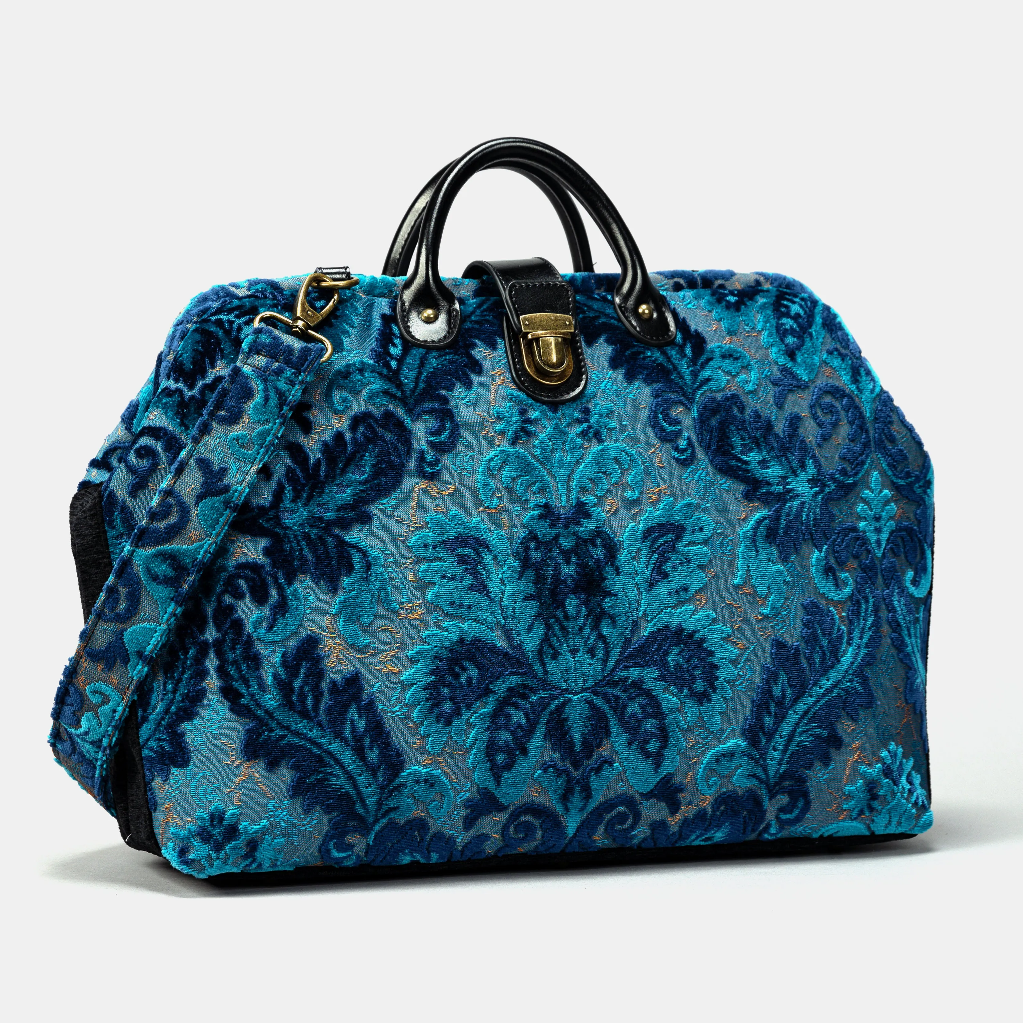 Burnout Velvet Revival Aqua Laptop Work Bag