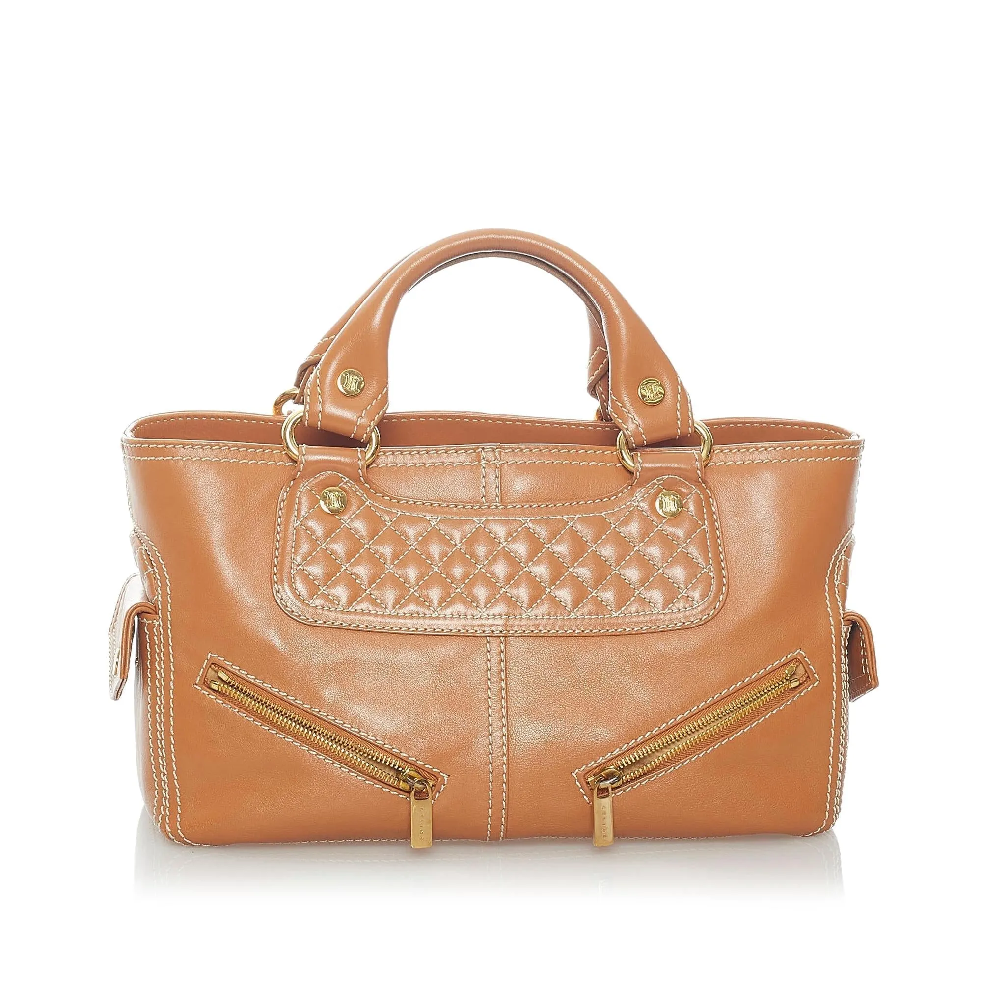 Celine Boogie Leather Handbag (SHG-37340)