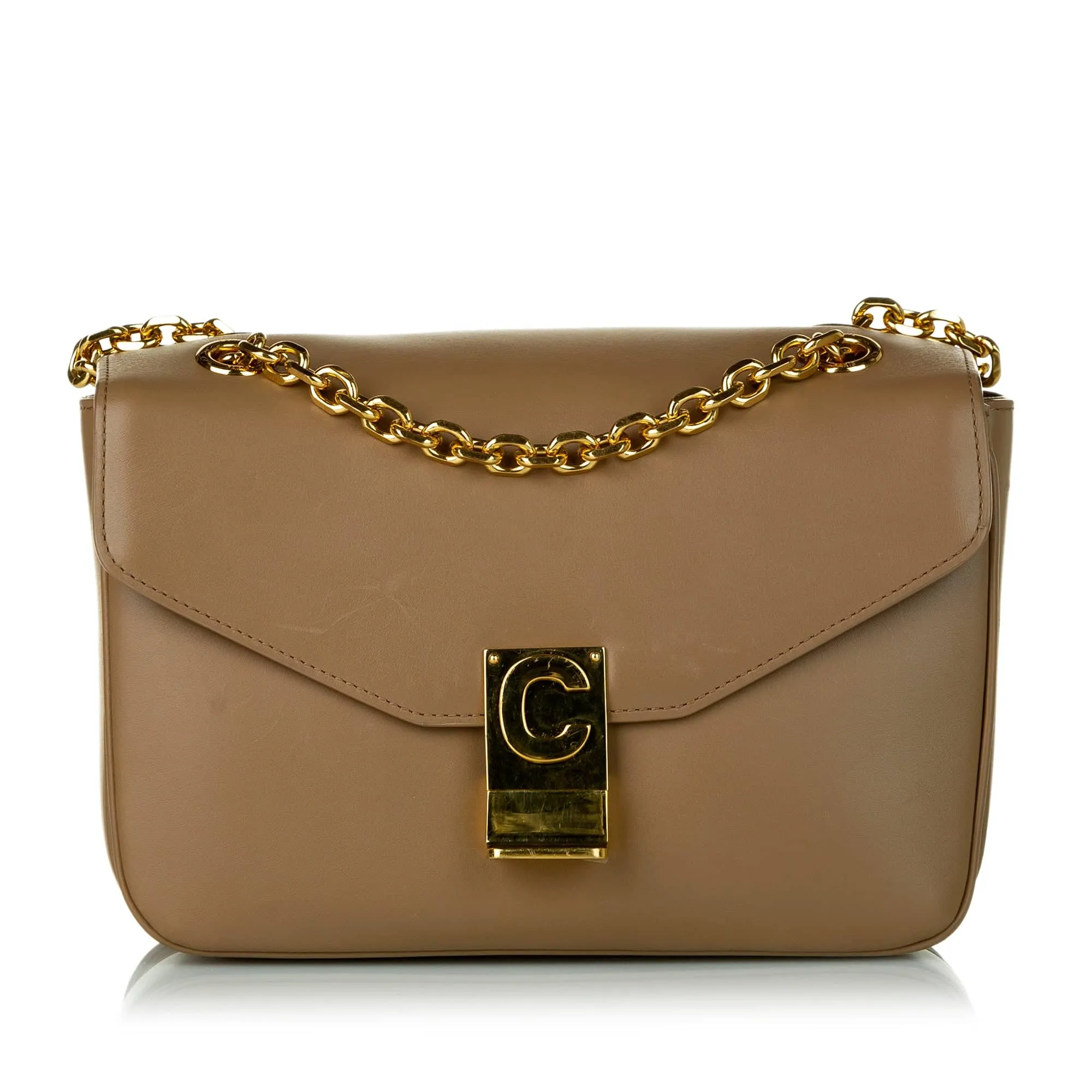 Celine C Crossbody Bag Small Brown