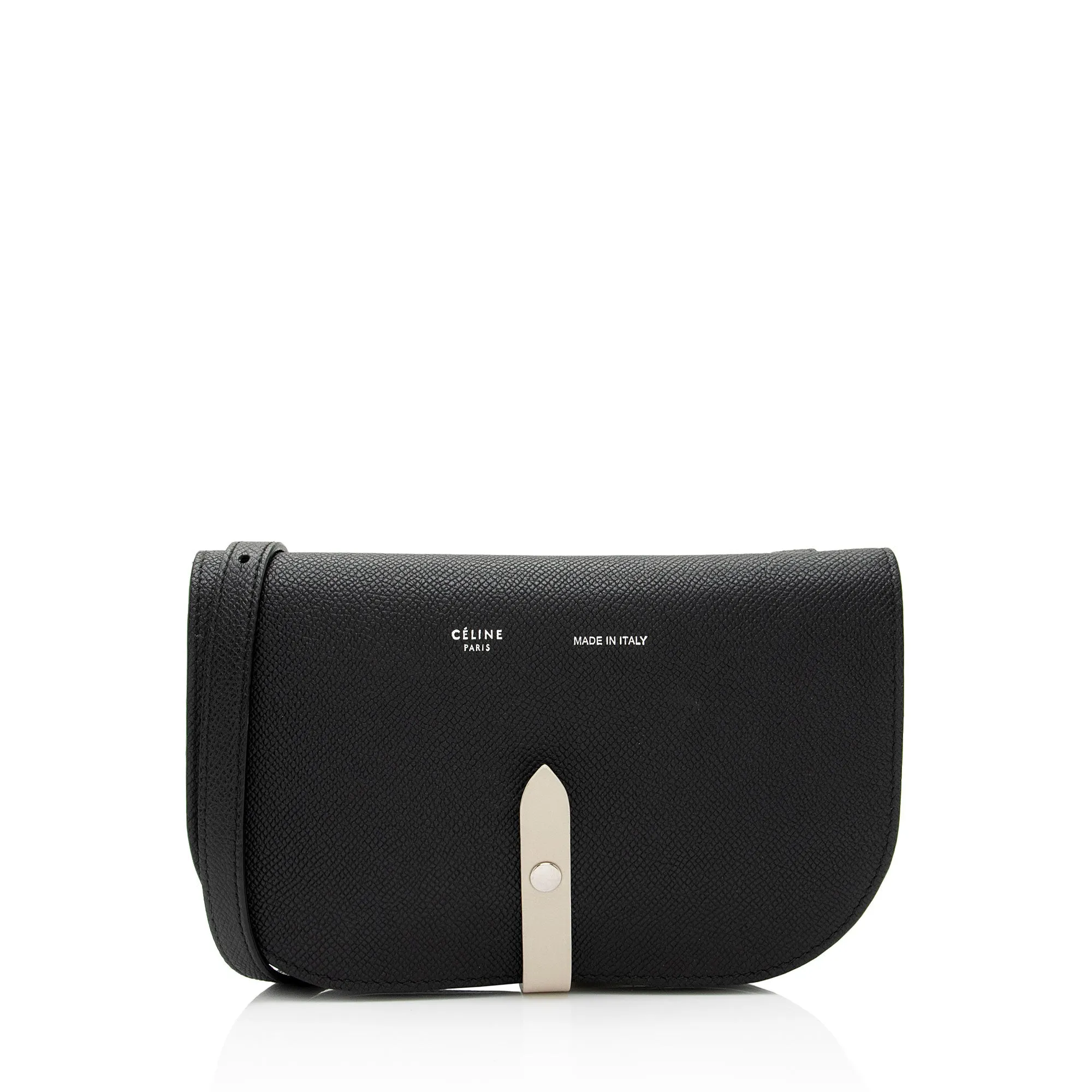 Celine Leather Strap Clutch Crossbody Bag (SHF-00pqJC)