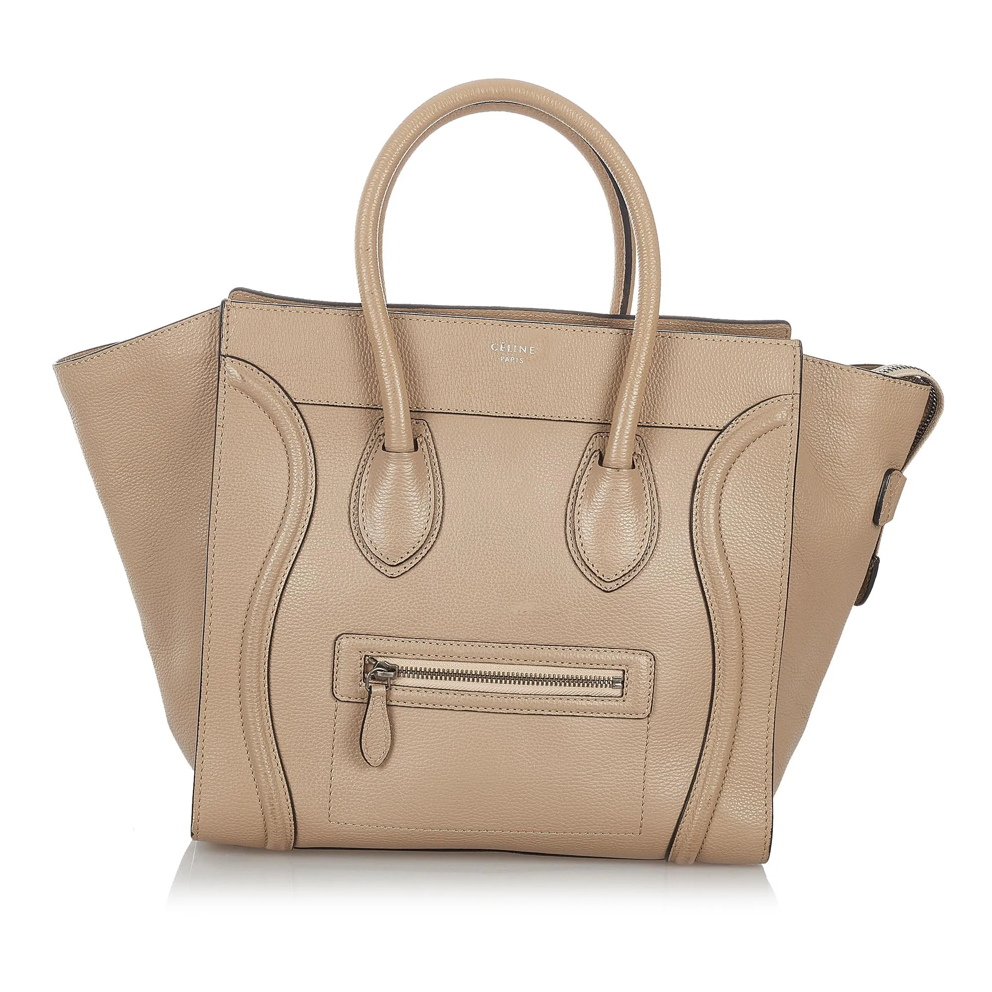 Celine Mini Luggage Leather Tote Bag (SHG-26808)