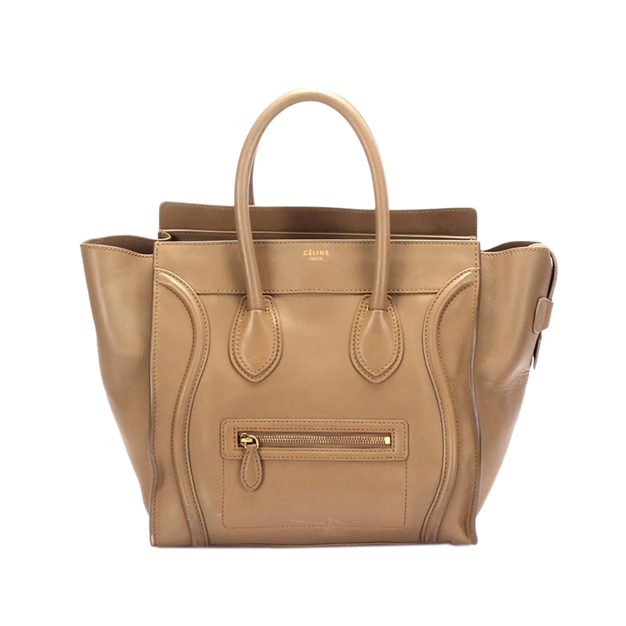 Celine Mini Luggage Leather Tote Bag (SHG-pguqwI)