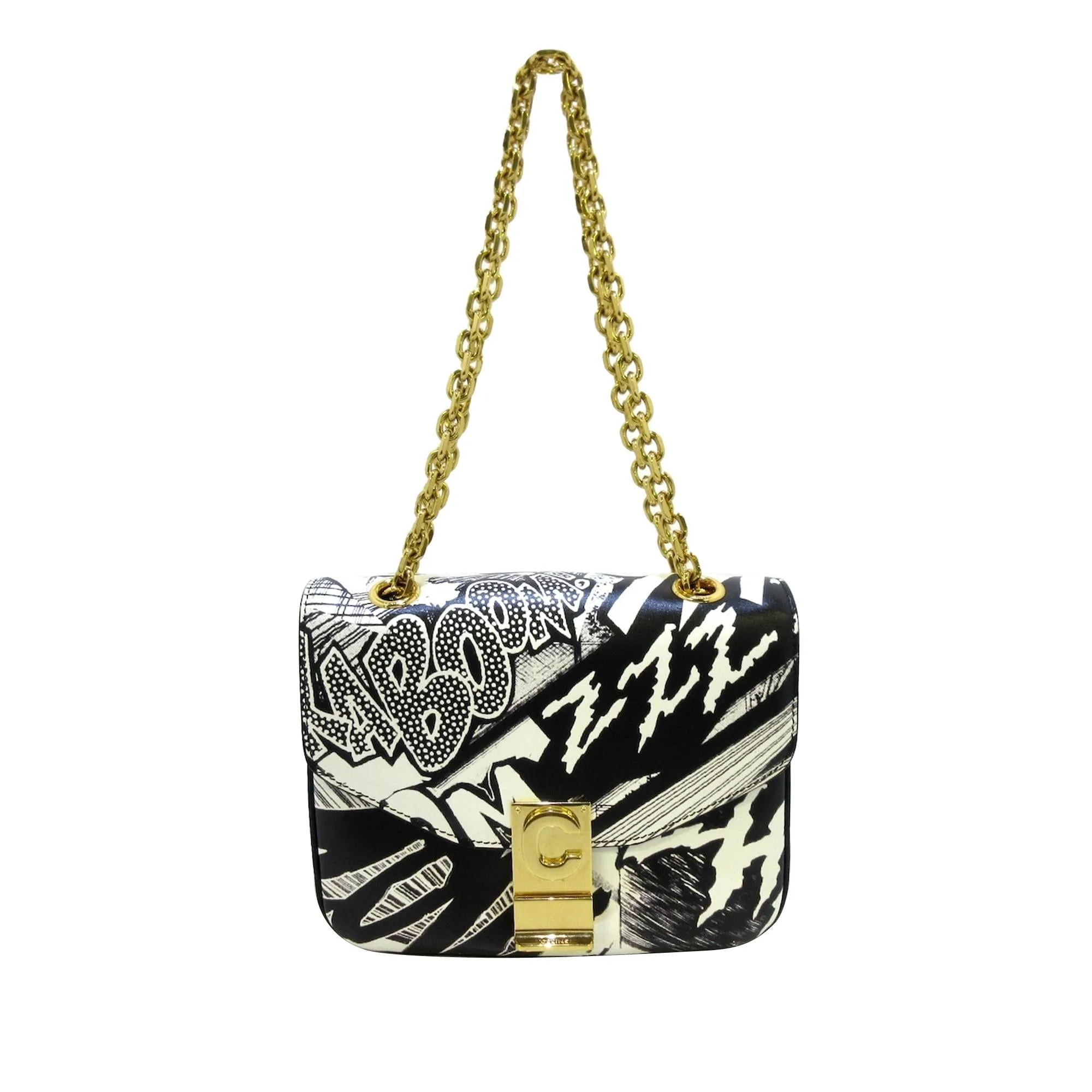 Celine Printed Say C Smooth  Shoulder Bag (SHG-35973)