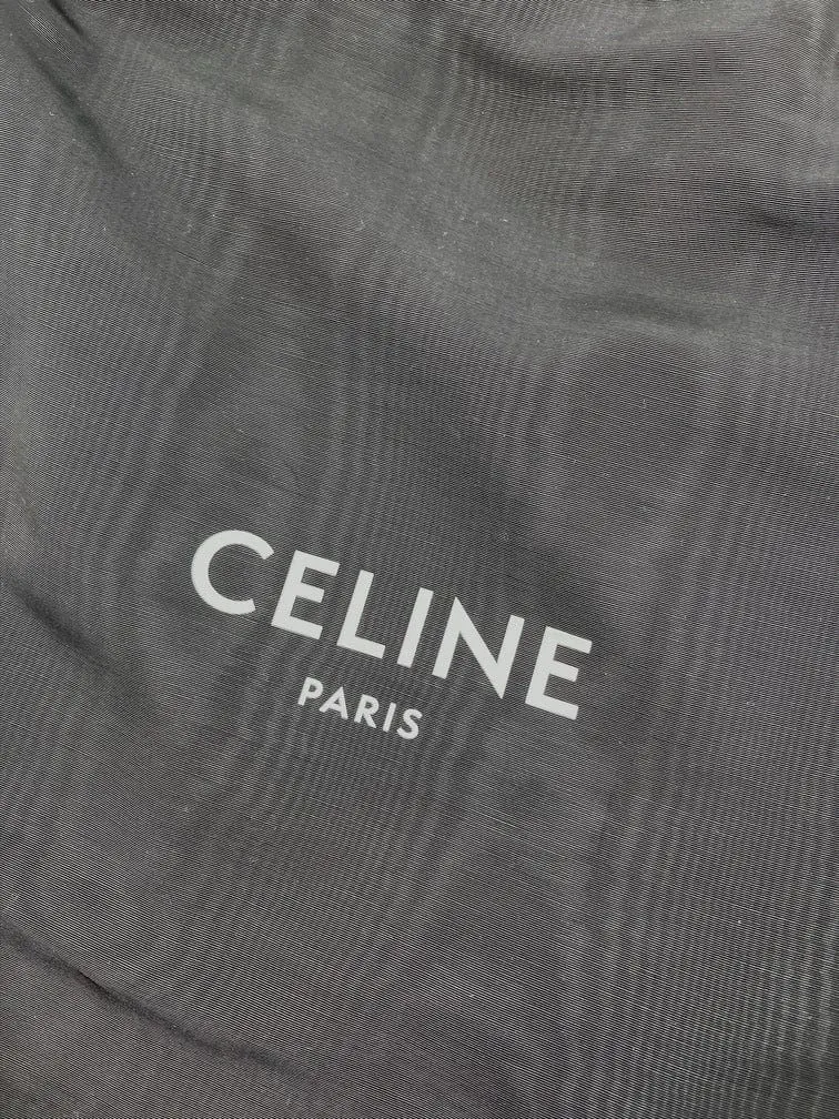 Celine Sangle Bucket Tote in Soft Grained Calfskin Amazone Green