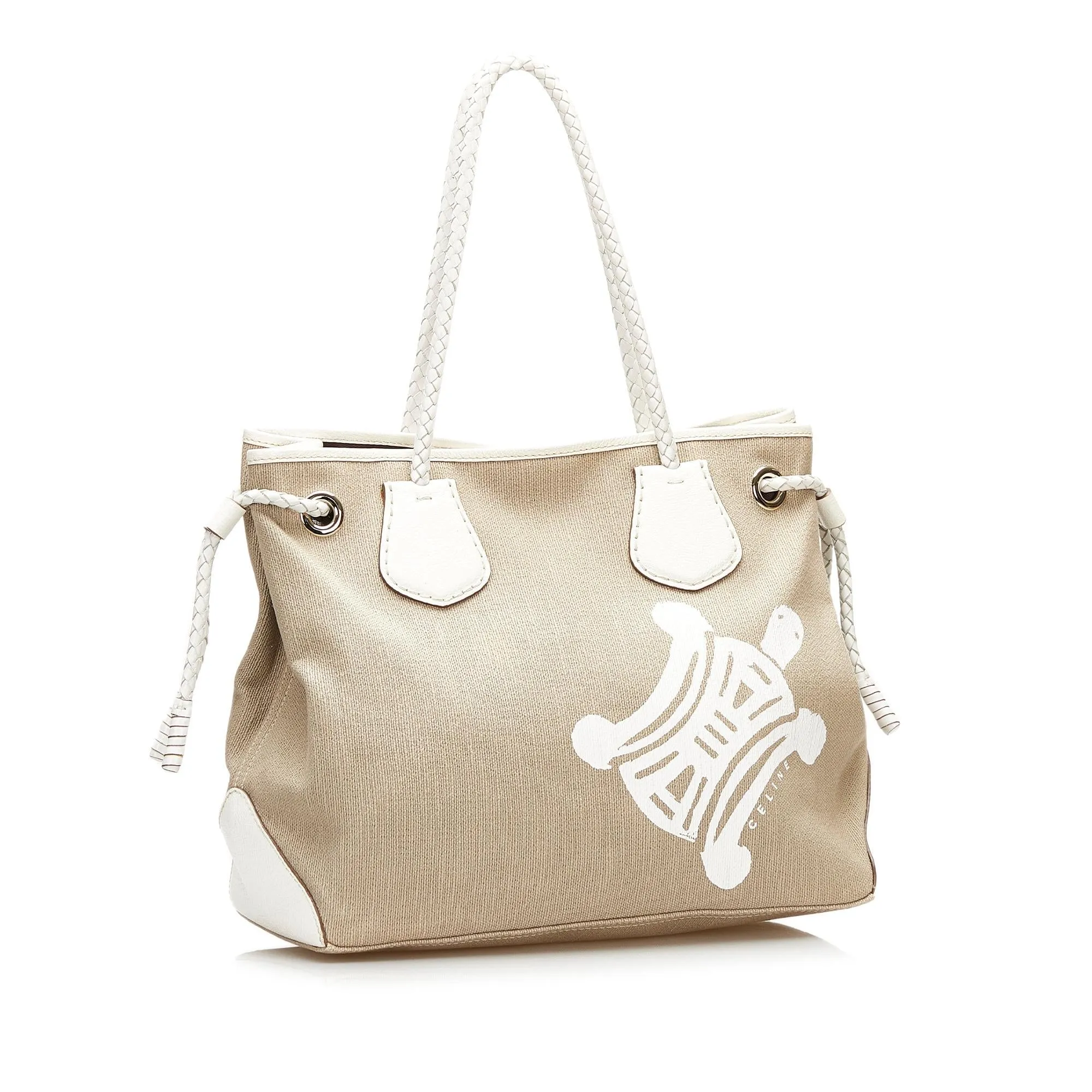 Celine Triomphe Logo Canvas Tote (SHG-35745)