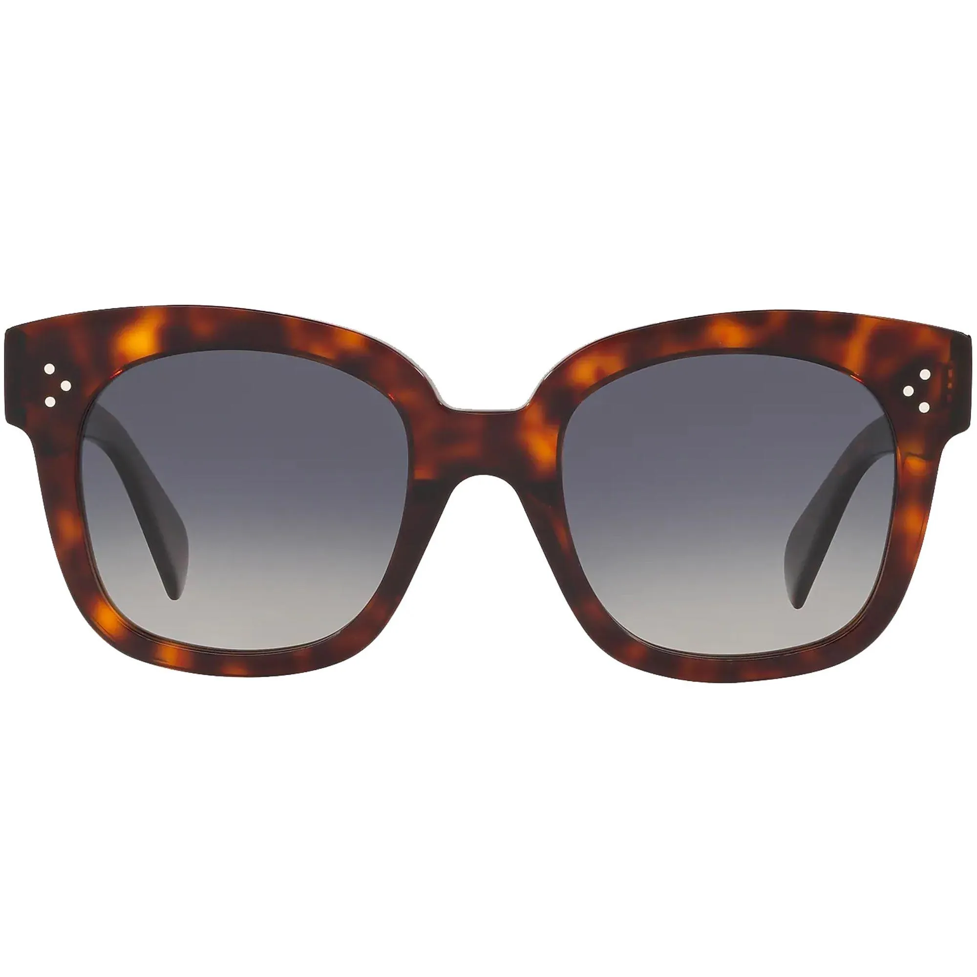 Celine Women's Sunglasses - Full Rim Tortoise Acetate Square Frame | CL4002UN 54D