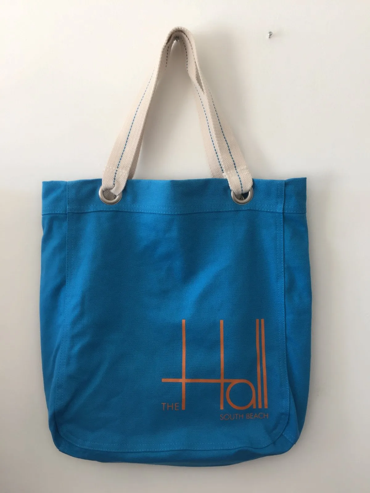 Colorful Cotton Canvas Allie Tote Bag with Interior Lining