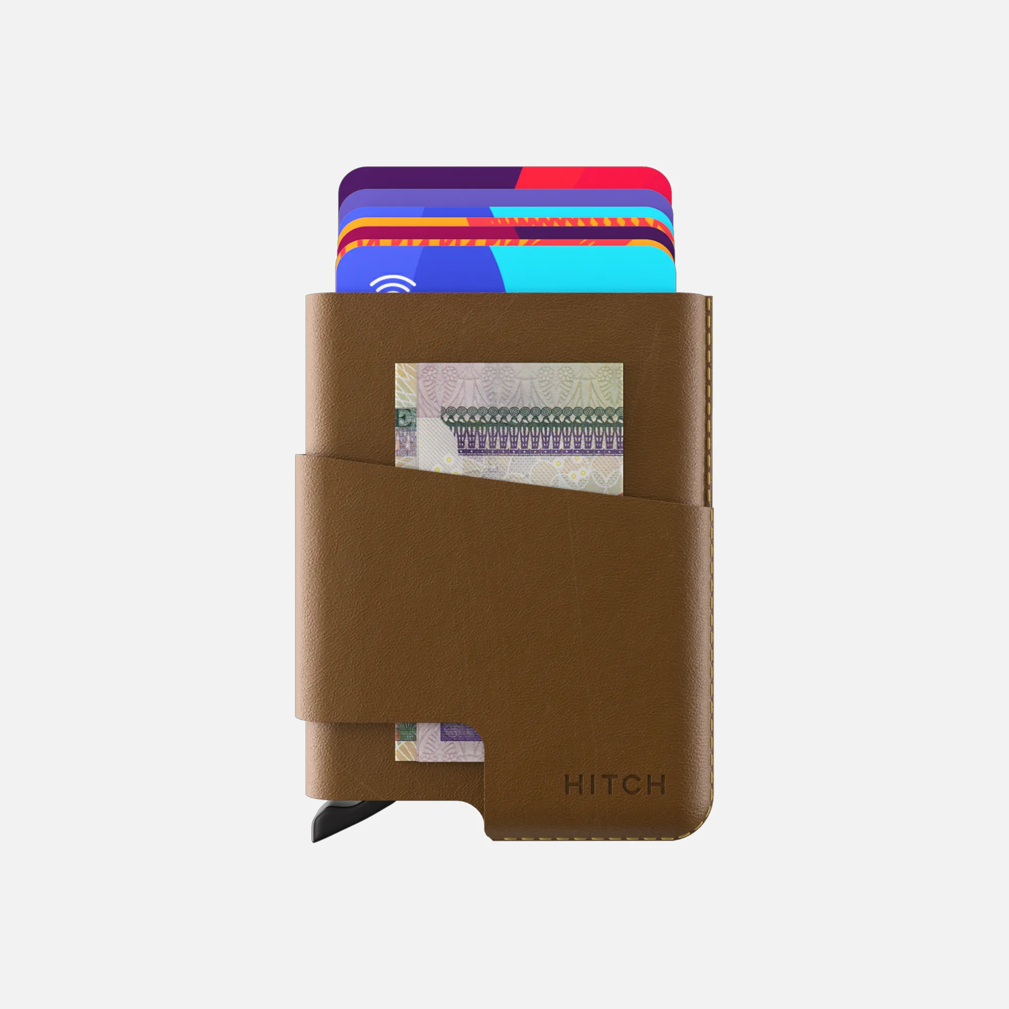 CUT-OUT Cardholder - RFID Block Featured - Handmade Natural Genuine Leather - Havan