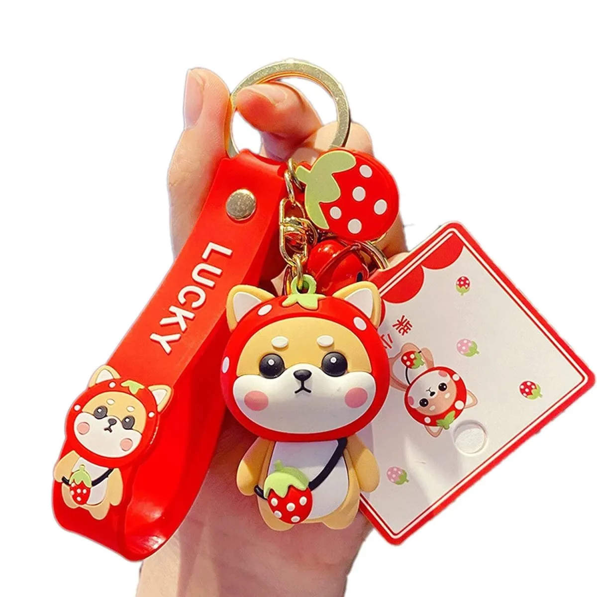 Cute Shiba Inu Keychains for Women's Car Keys, Durable and Kawaii