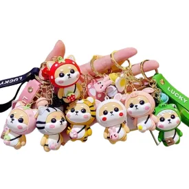 Cute Shiba Inu Keychains for Women's Car Keys, Durable and Kawaii